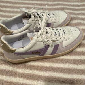 GOLA WOMEN'S HAWK WHITE/ WHITE GOLD/LAVENDER SIZE EU 40 NO BOX NEVER WORN